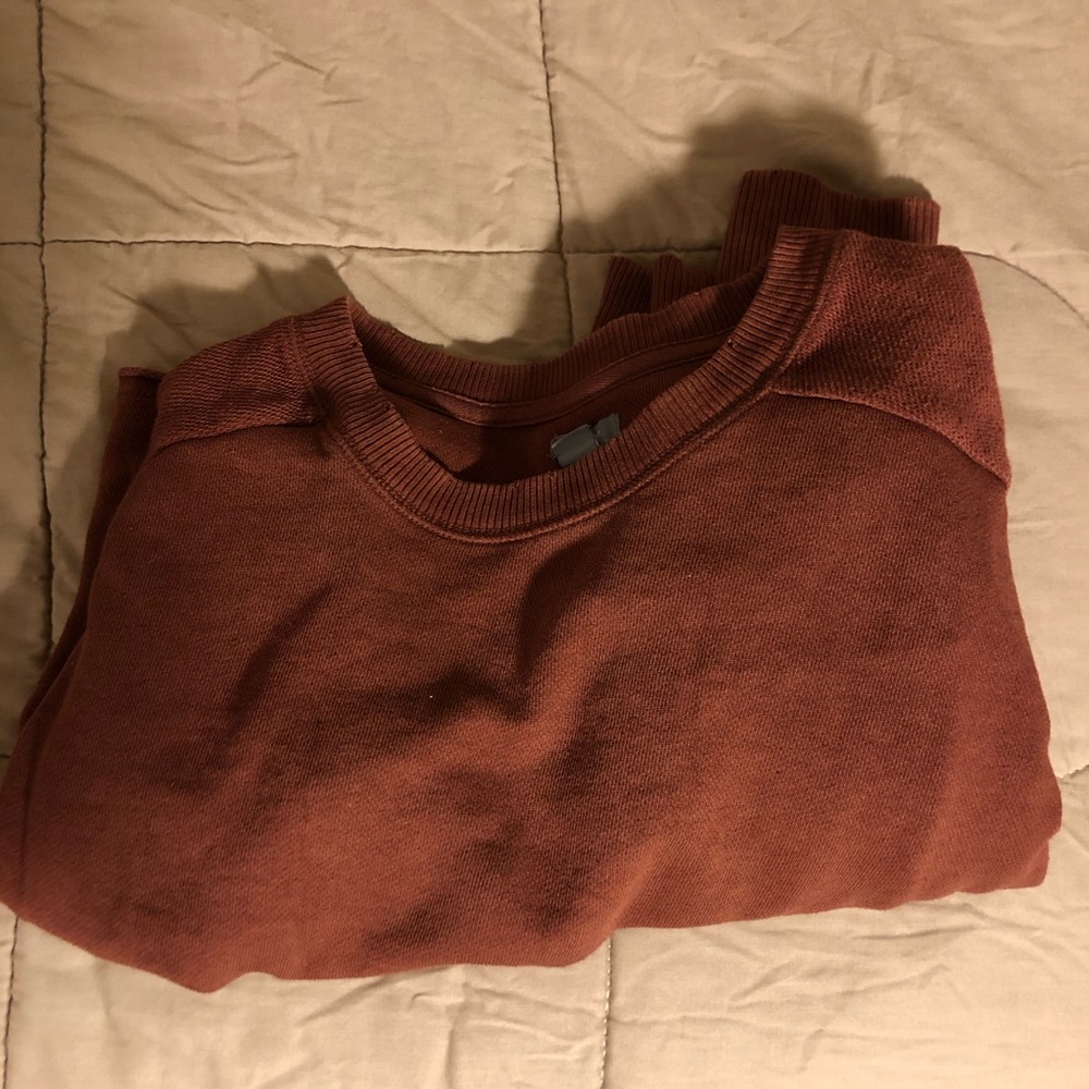 Aerie burnt orange lightweight crew neck